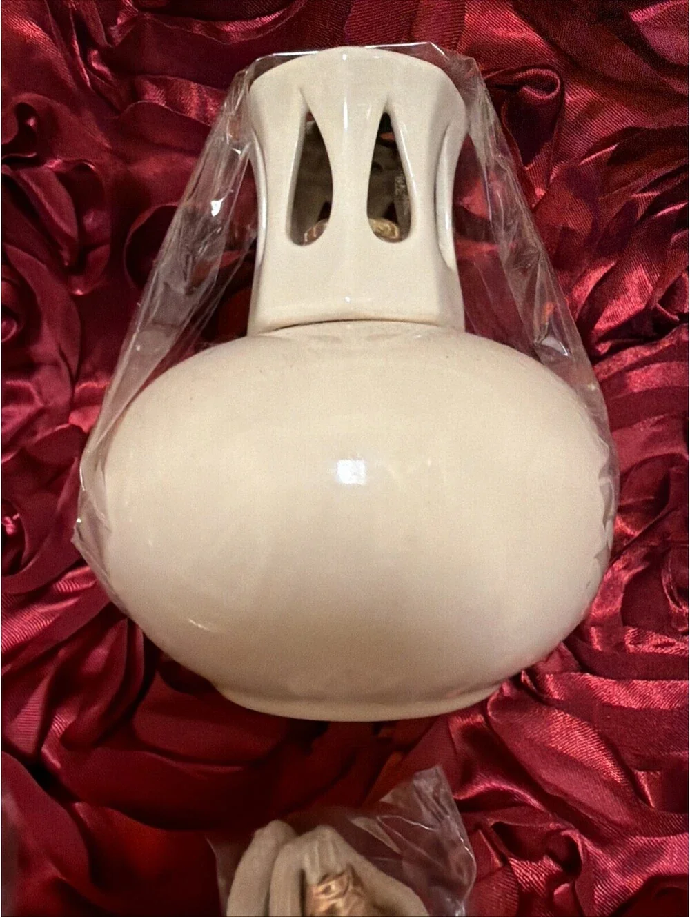Pair of Vintage Lamps Berger-Style Ceramic Catalytic Fragrance Lamps W/2 New Wic